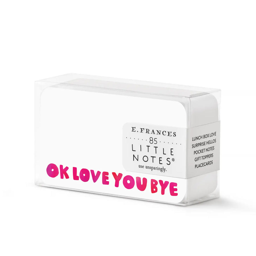 E. Frances Okloveyoubye Little Notes