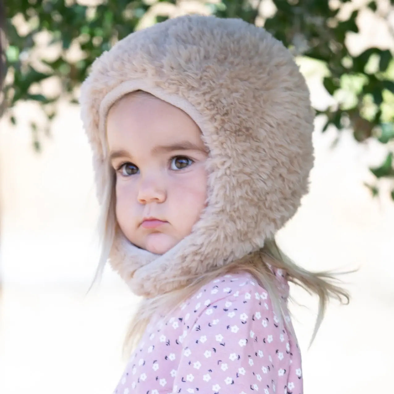 Toddler Soft Knit Earflap Hat with Chin Strap