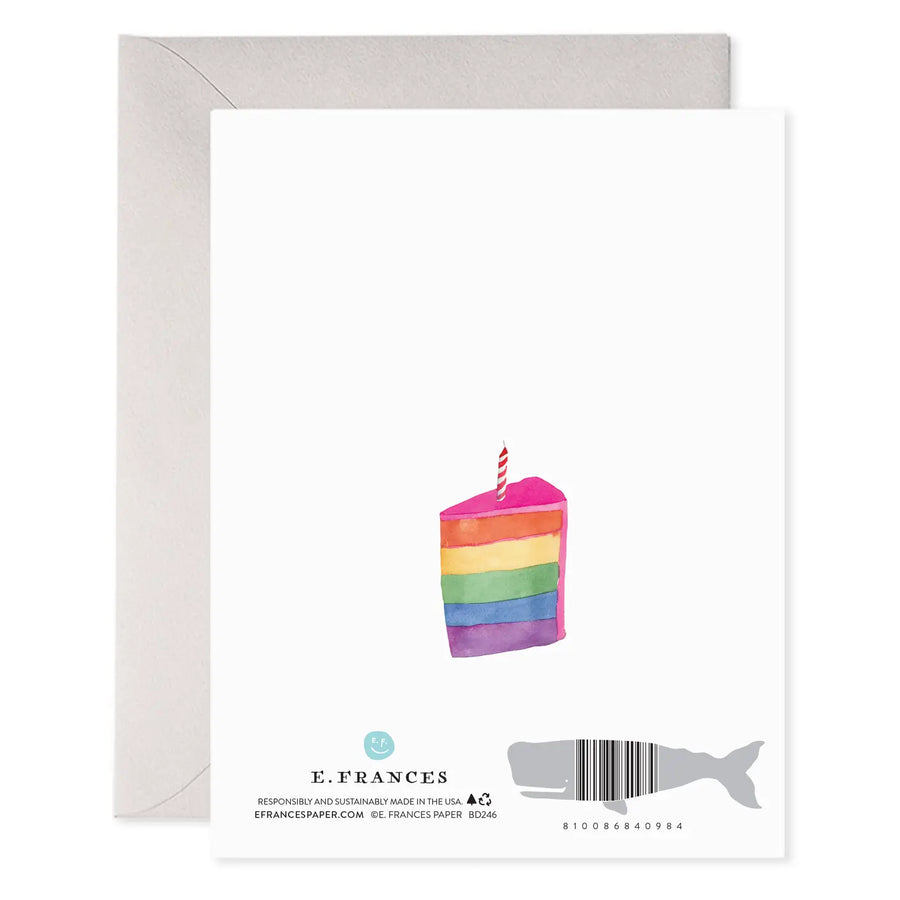 E.Frances Big Cake Birthday Greeting Card