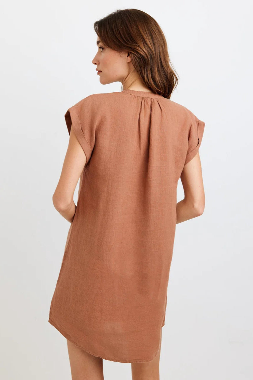 Bella Dahl Cap Sleeve Henley Dress
