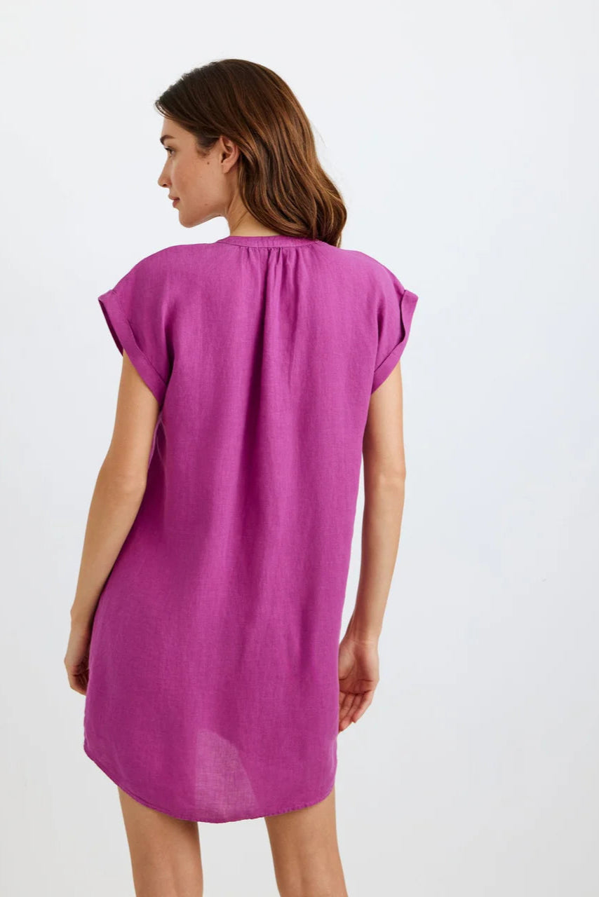 Bella Dahl Cap Sleeve Henley Dress