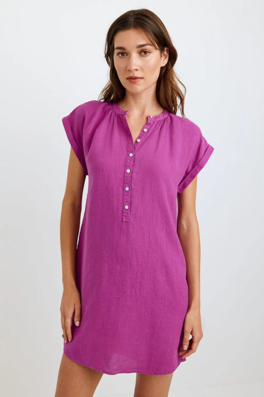 Bella Dahl Cap Sleeve Henley Dress