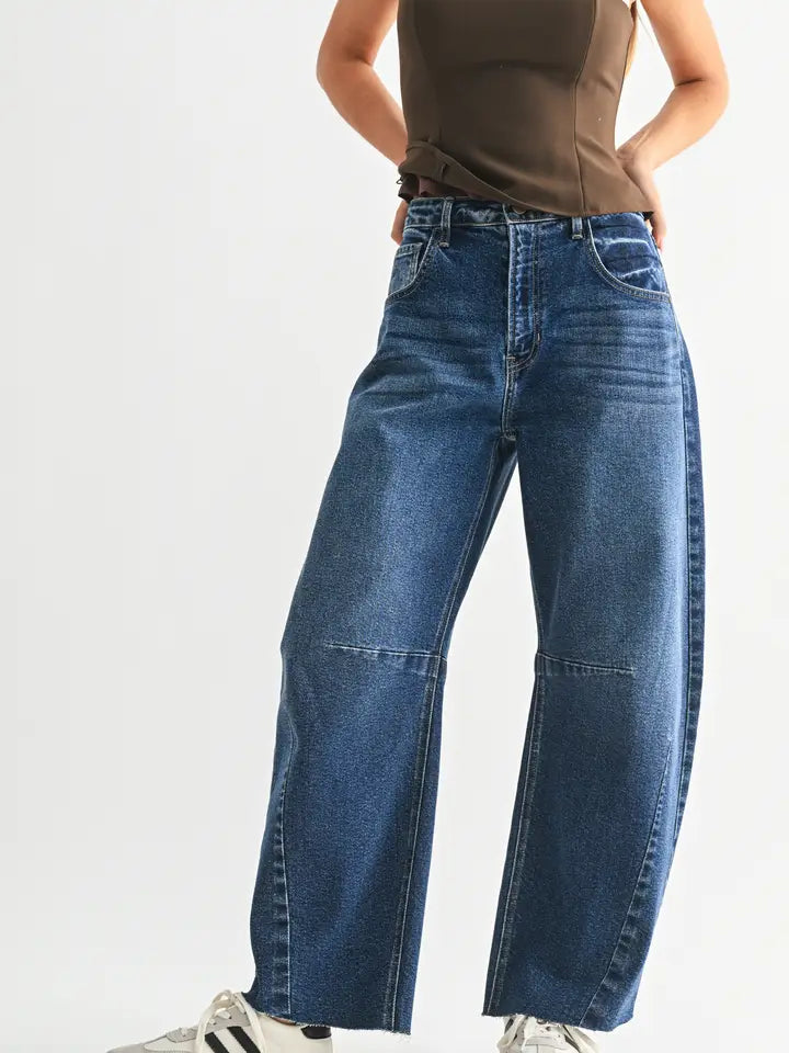 Denim Barrel Jeans