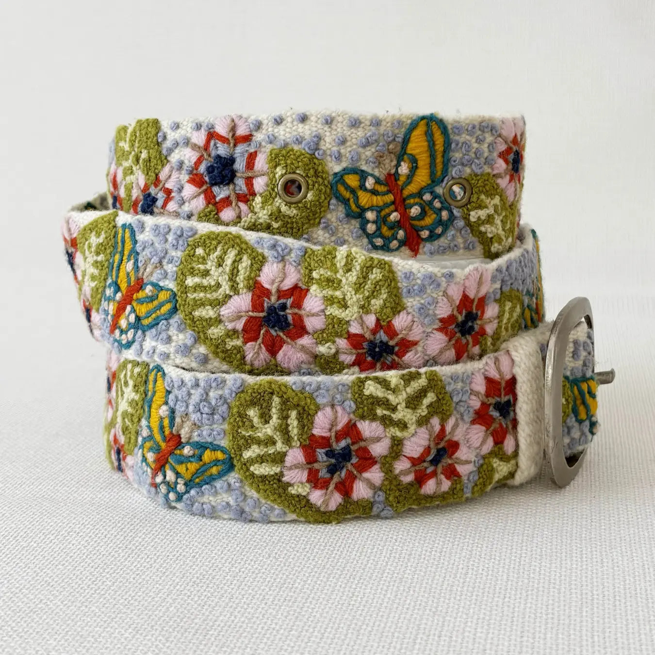 Jenny Krauss Mariposa Floral Embroidered Belt
