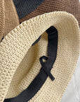 Foldable Raffia Straw Bucket Hat