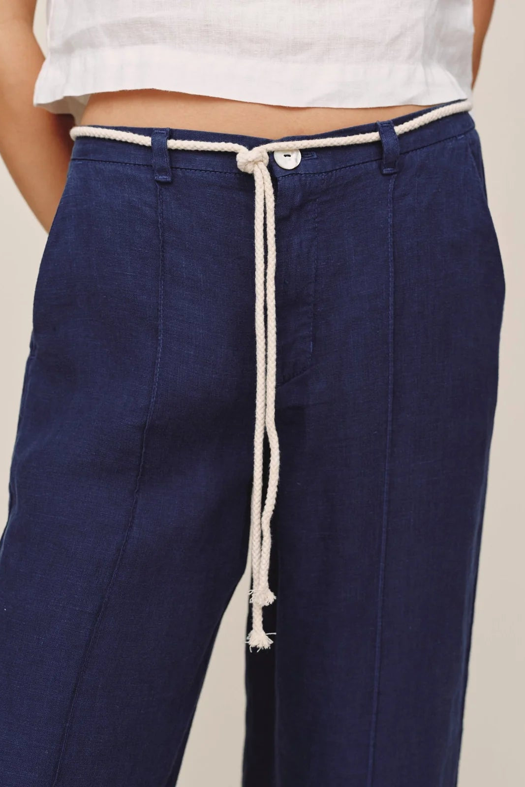 Bella Dahl Clean Waist Pintuck Wide Leg Pant