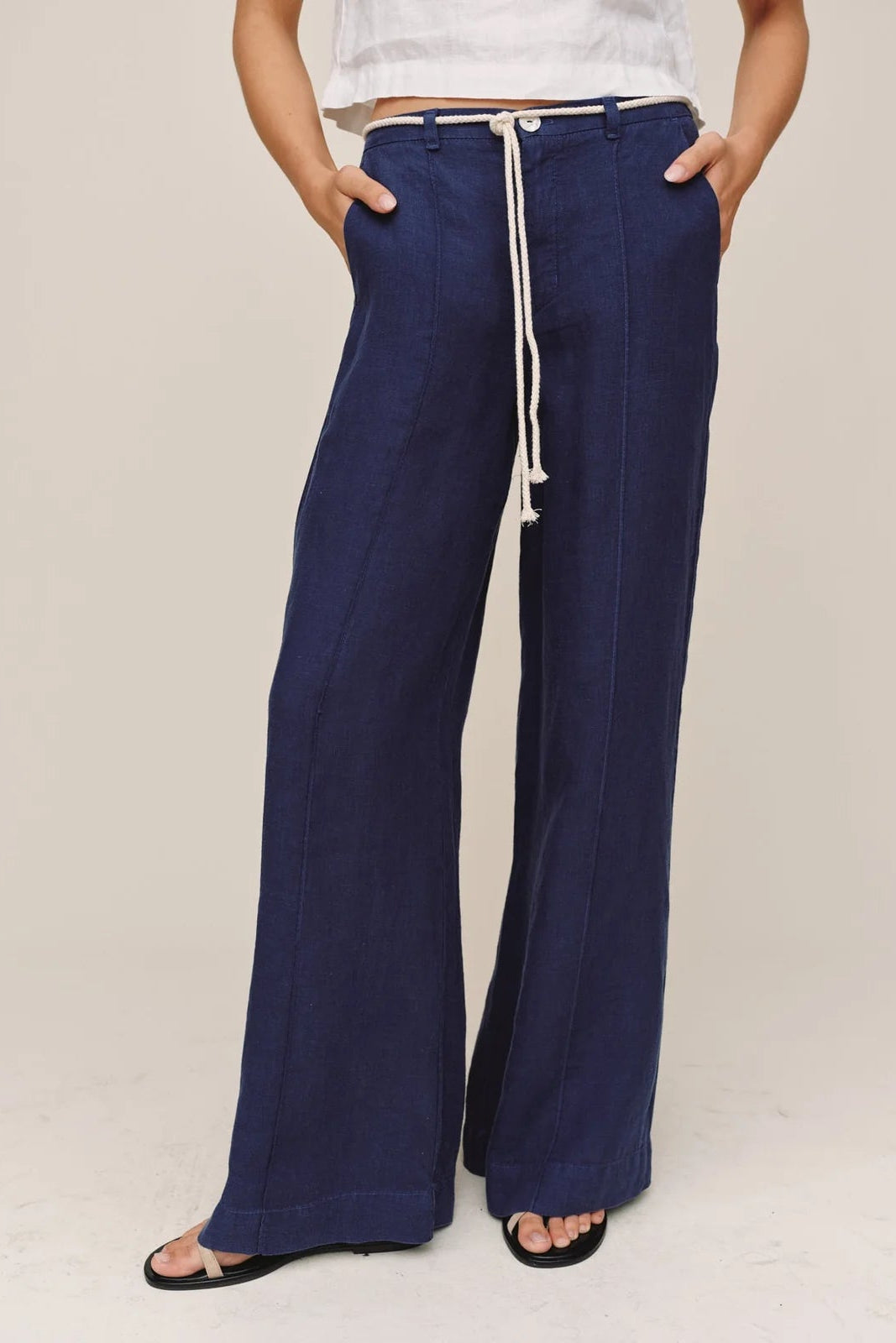 Bella Dahl Clean Waist Pintuck Wide Leg Pant