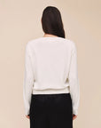 Bella Dahl Cotton Cashmere Crew Neck Cardigan