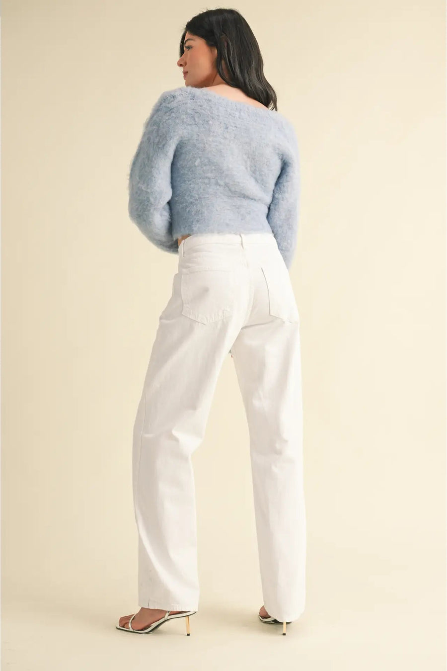 Optic White Relaxed Straight Leg Jean