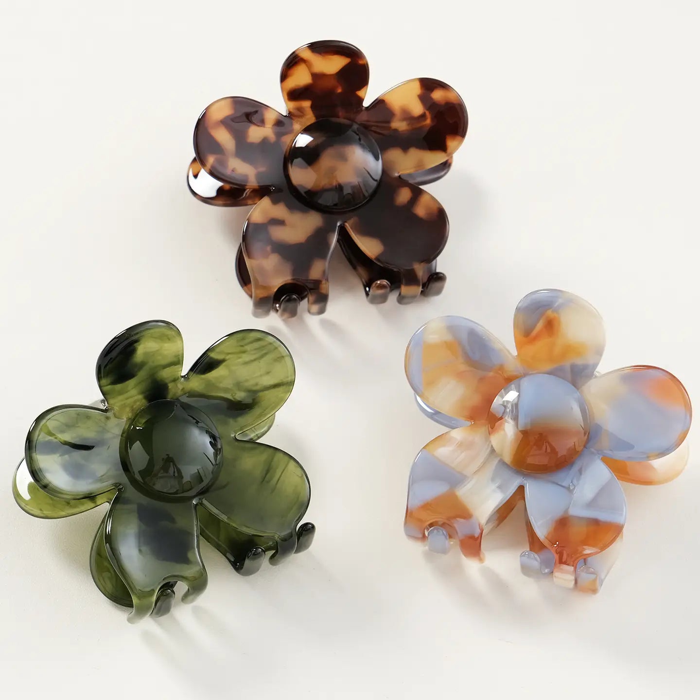 Jasmine Meadow Medium Flower Claw Clip-Assorted