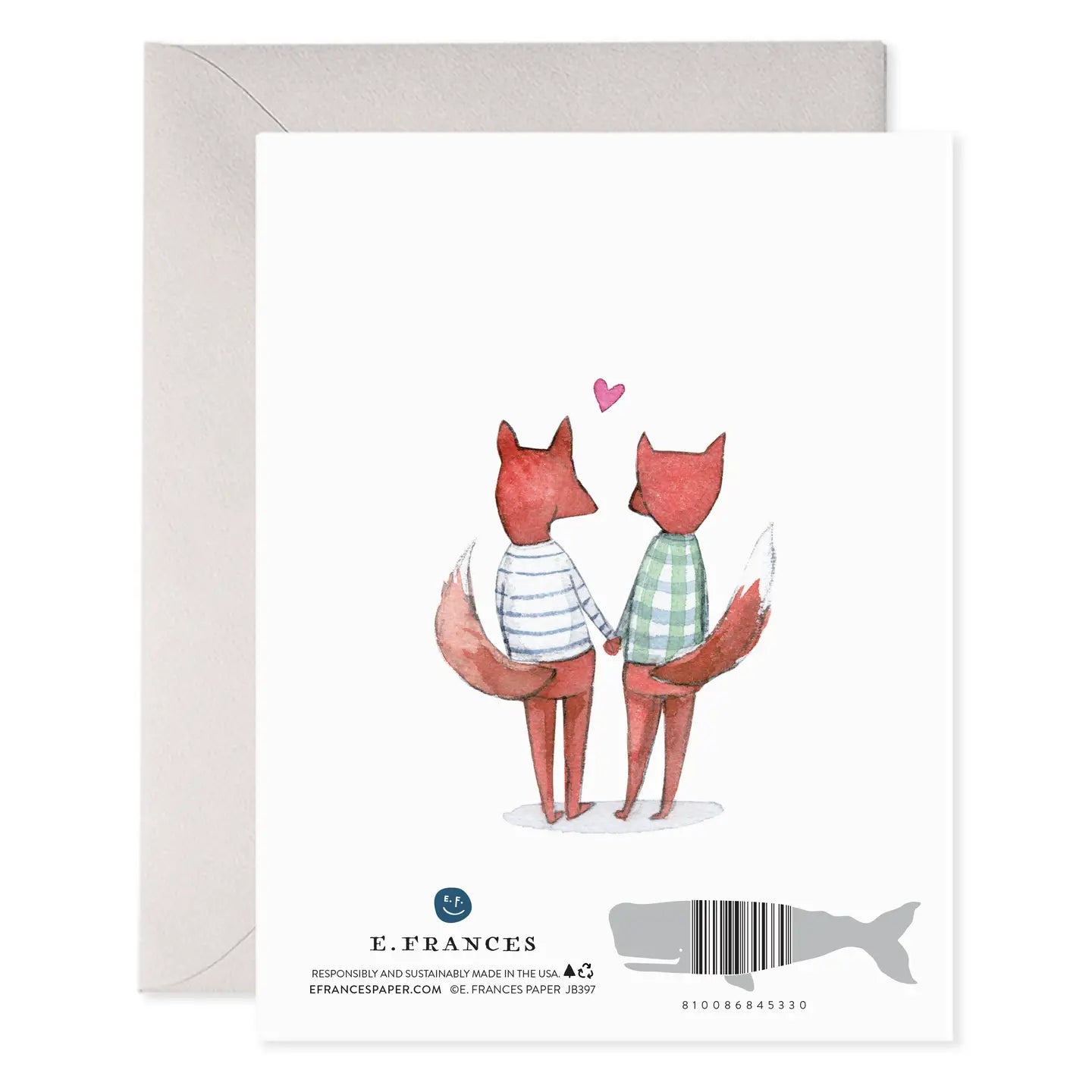 E.Frances Crushing Fox Greeting Card