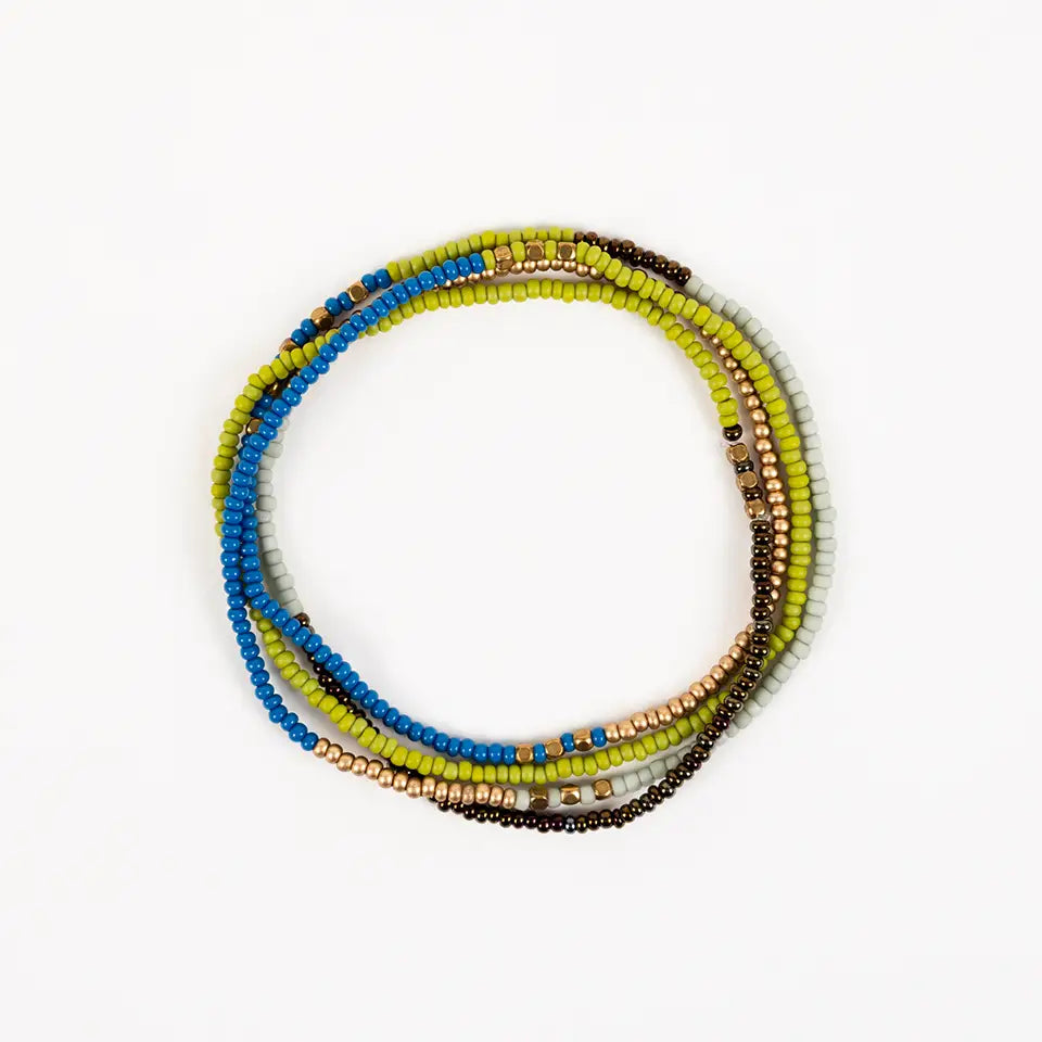 Beaded Stretch Necklace / Wrap Bracelet