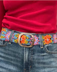 Jenny Krauss Prairie Flowers Embroidered Belt