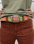 Jenny Krauss Evening Shade Floral Embroidered Belt
