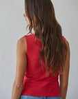 Allez Boat Neck Sleeveless Knit Top