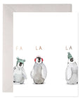 E.Frances Cozy Penguins Holiday Christmas Greeting Card