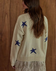 A Star Boot Cotton Crew Neck Sweater