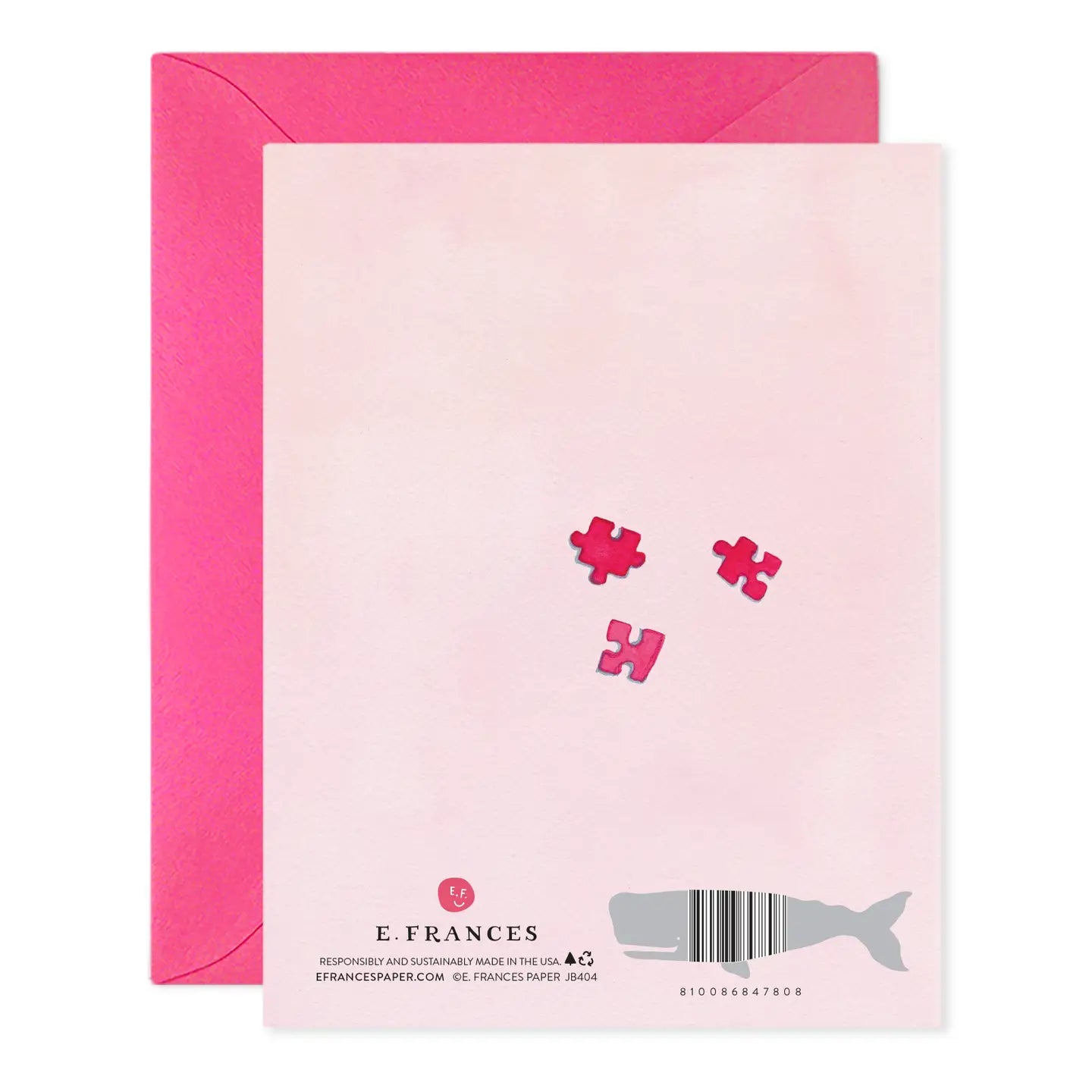 E.Frances Heart Puzzle Greeting Card
