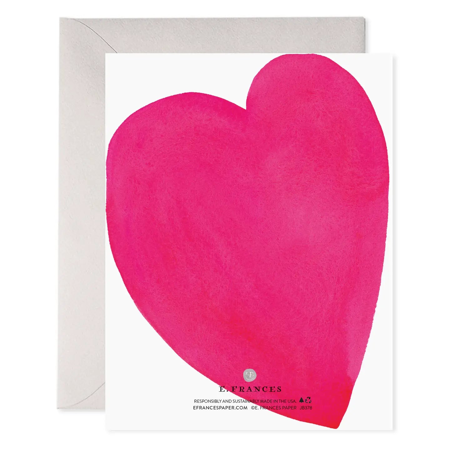 E.Frances Squeezed Heart Greeting Card