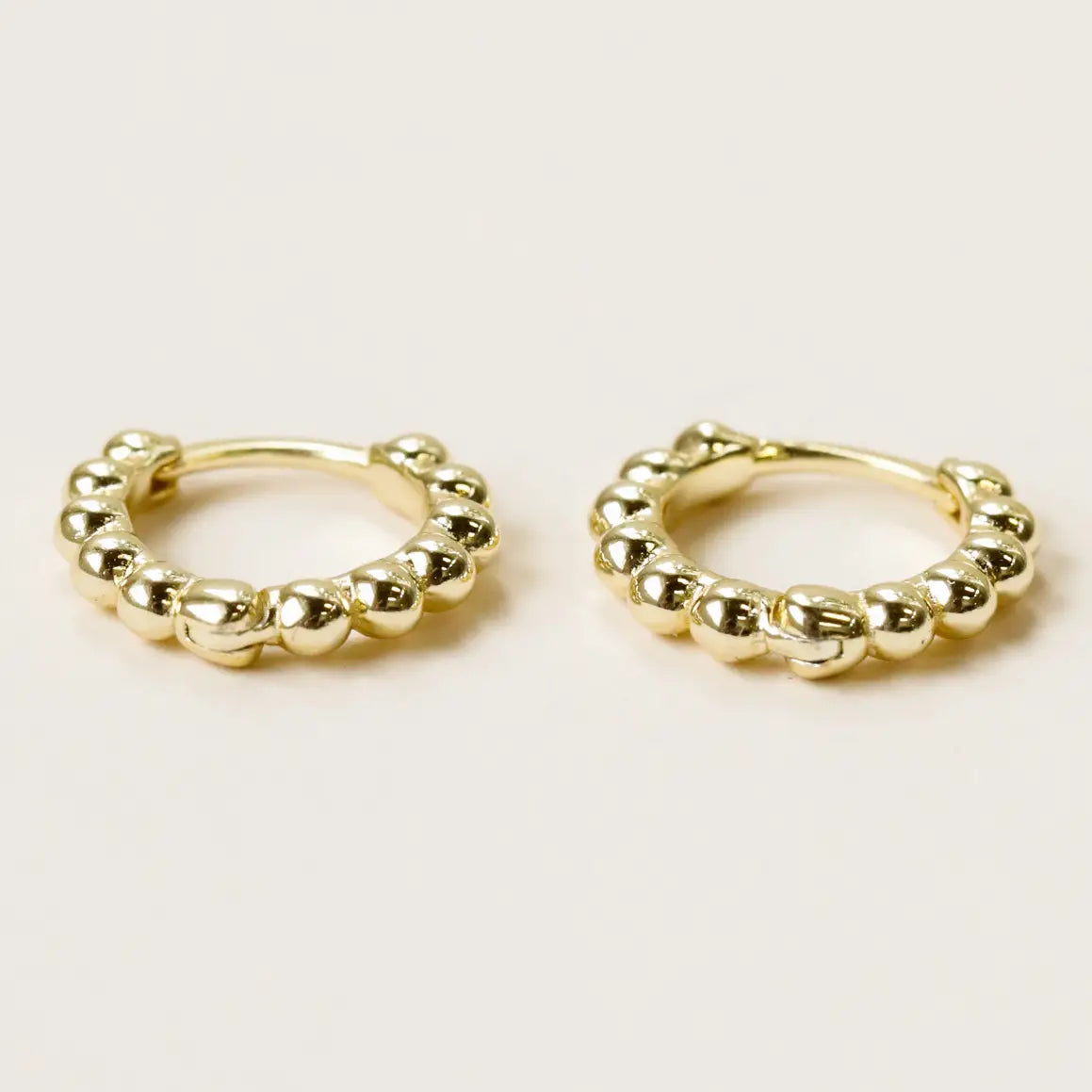 JK Ball Hoop Small Gold Earrings