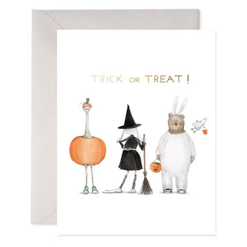 E. Frances Trick or Treat Squad Halloween Greeting Card