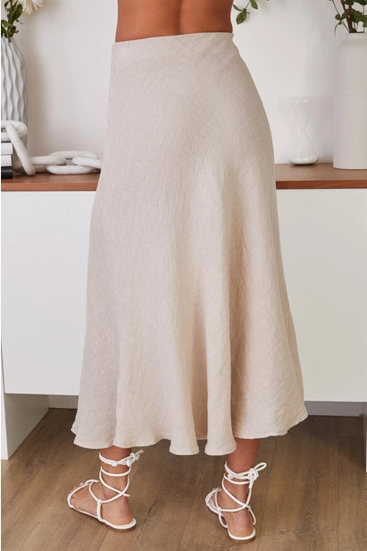 Bella Linen Maxi Skirt