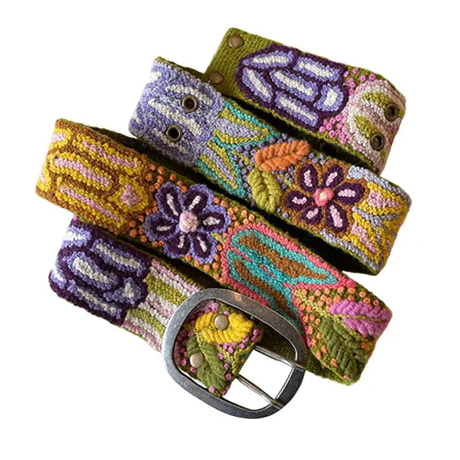 Jenny Krauss Folklorica Embroidered Wool Belt