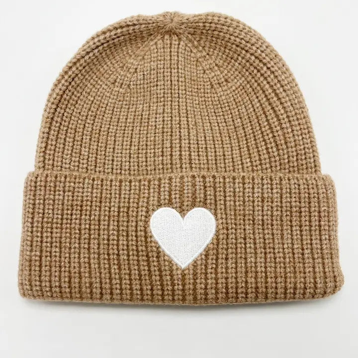 Heart Cotton Beanie Hat