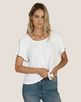 Masie Flutter Sleeve Top