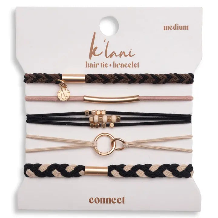 K'Lani Hair Tie Bracelets- Set of 5