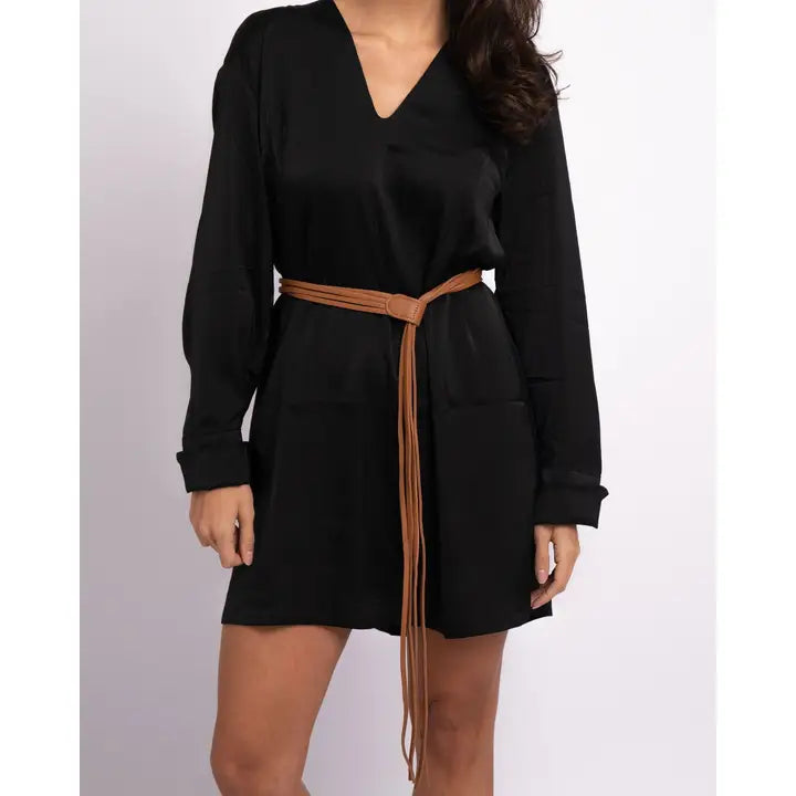 Evin Leather Wrap Belt