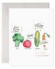 E.Frances Veggie Strike Birthday Greeting Card