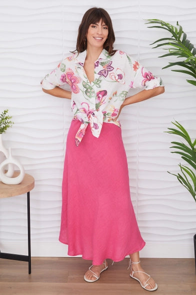Bella Linen Maxi Skirt