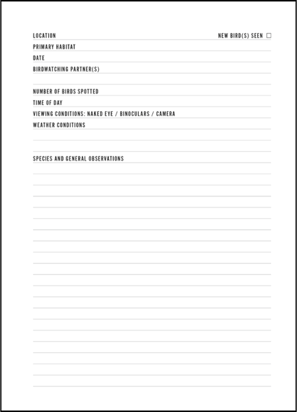 Birding Notes