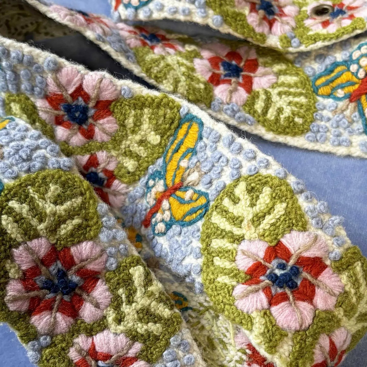 Jenny Krauss Mariposa Floral Embroidered Belt