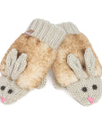 Kid's Bunny Rabbit Knitted Mittens