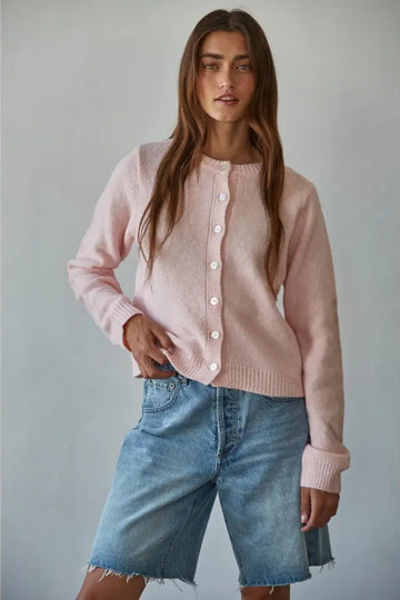 Baby Pink Cardi Sweater