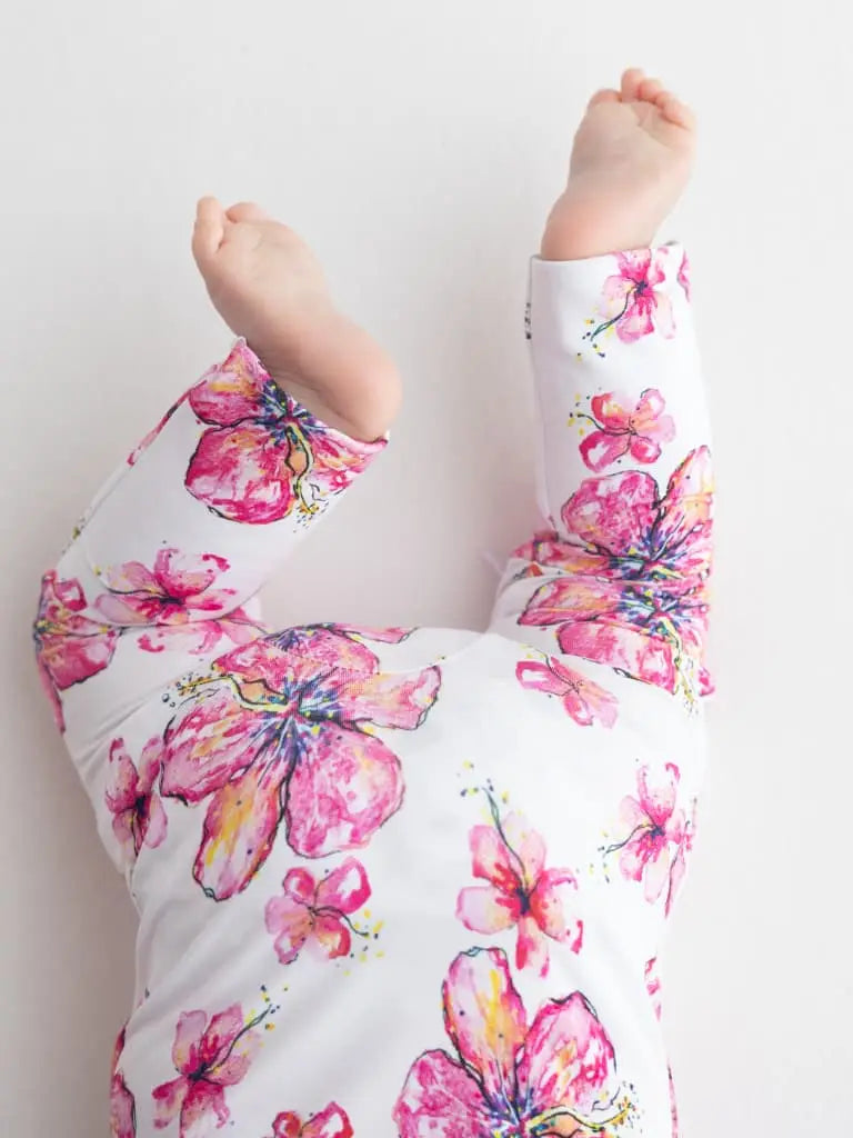 Hibiscus Kiss Bamboo Coverall