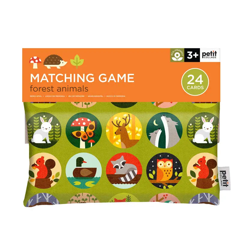 Forest Animals Matching Game with Zipper Pouch