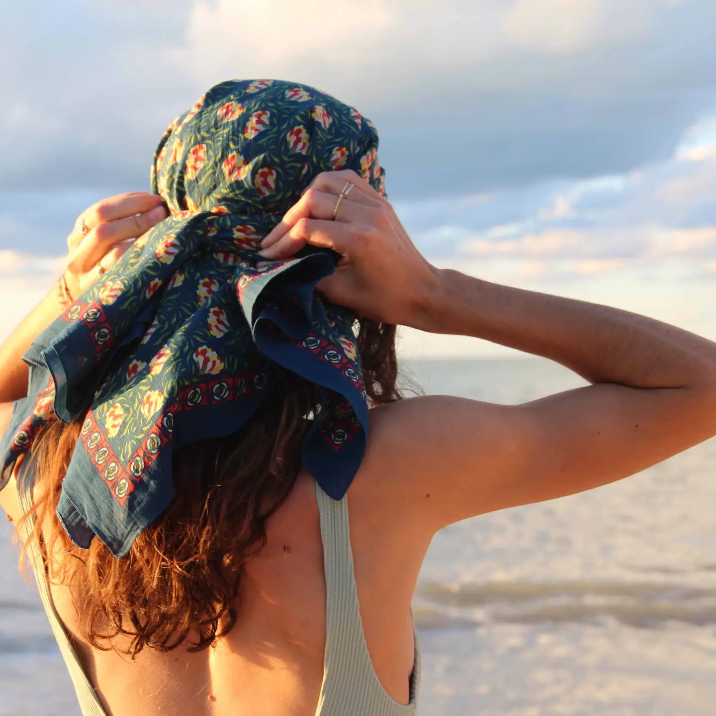 Les Belles Vagabondes Organic Cotton Square Scarf
