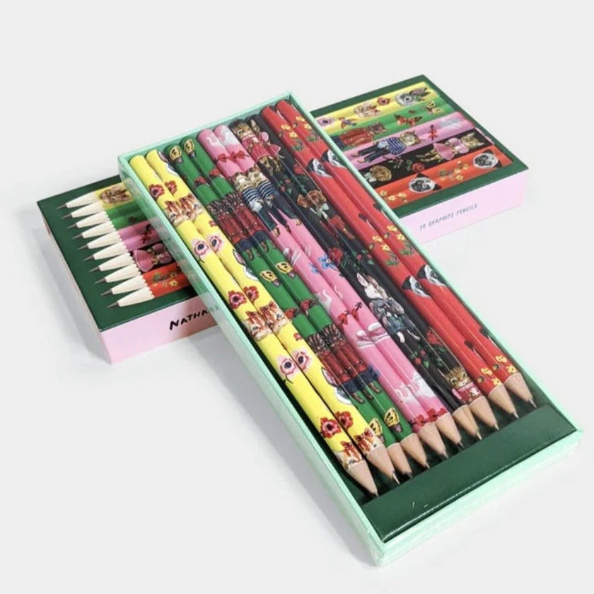 Fancy Fauna: 10 Graphite Pencils