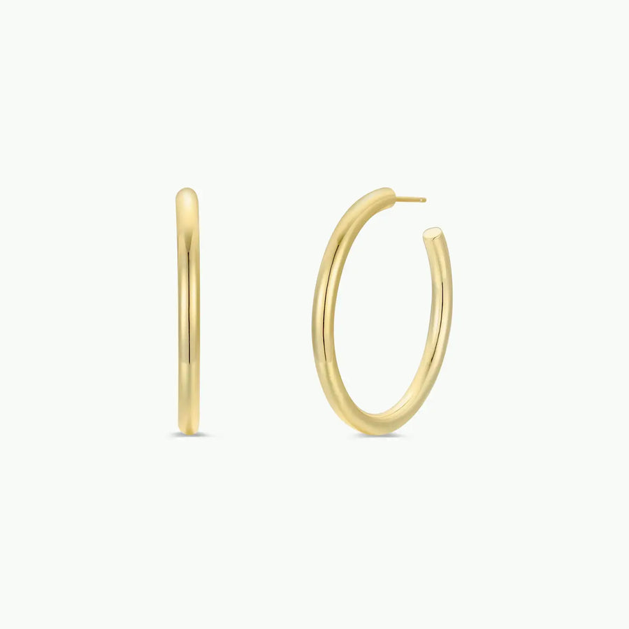 JK Everyday Gold Hoop Earrings-Large