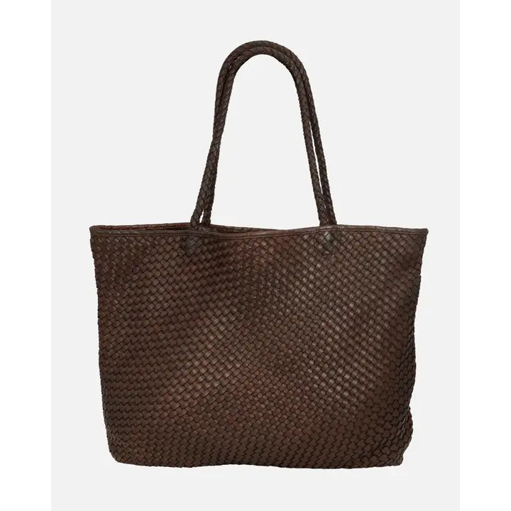 Taylor Woven Leather Tote Bag
