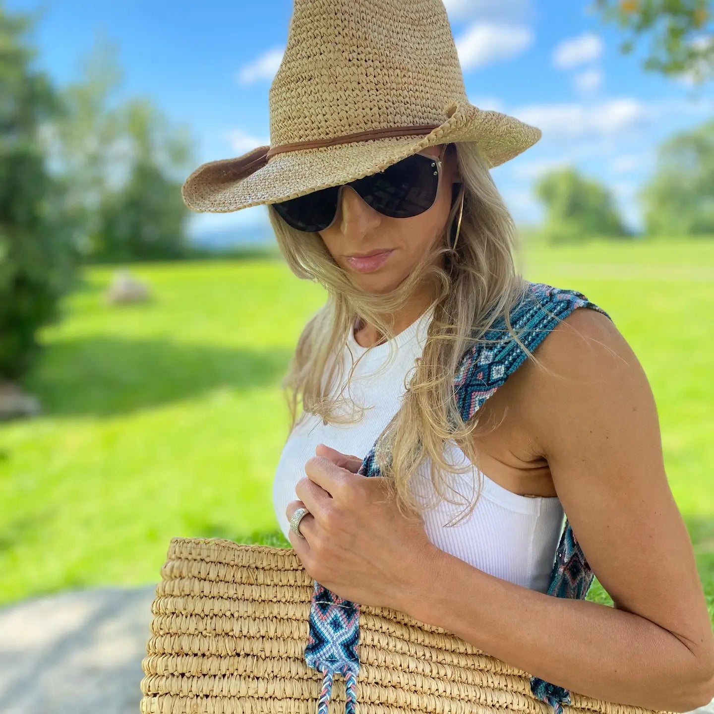 The Mesa Raffia Fedora Hat