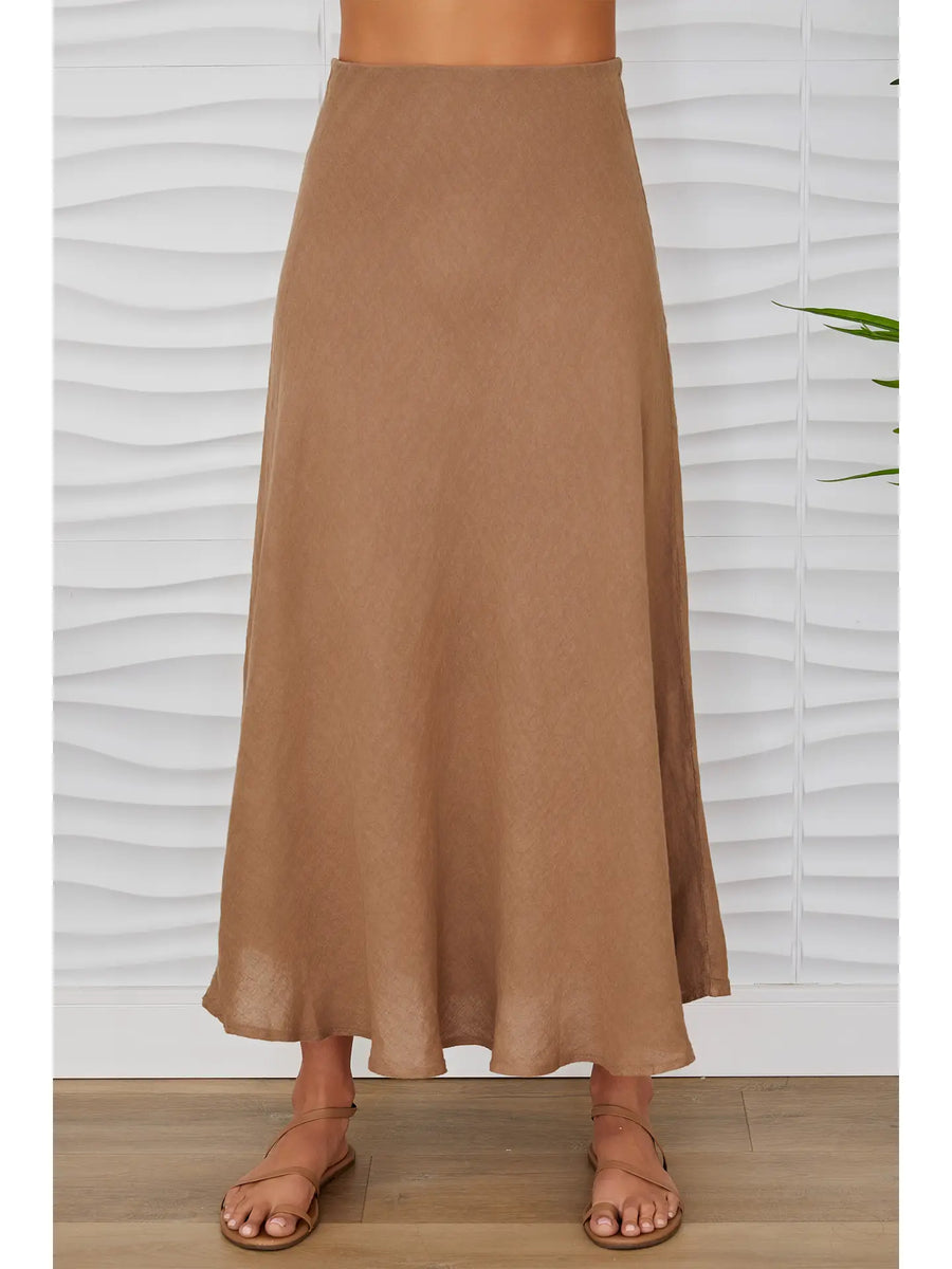 Bella Linen Maxi Skirt