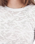 Ambrosia Burnout Top:White