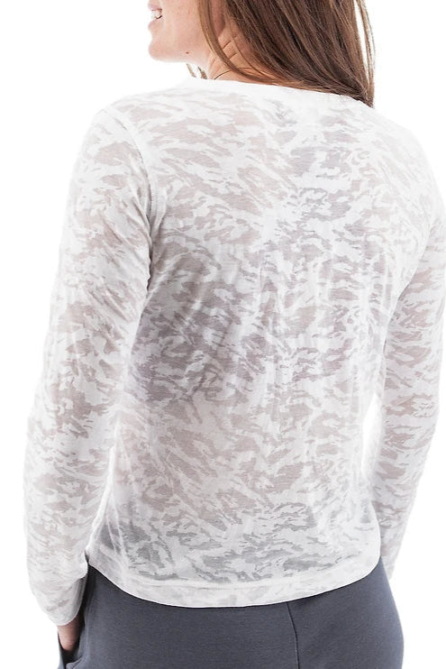 Ambrosia Burnout Top:White