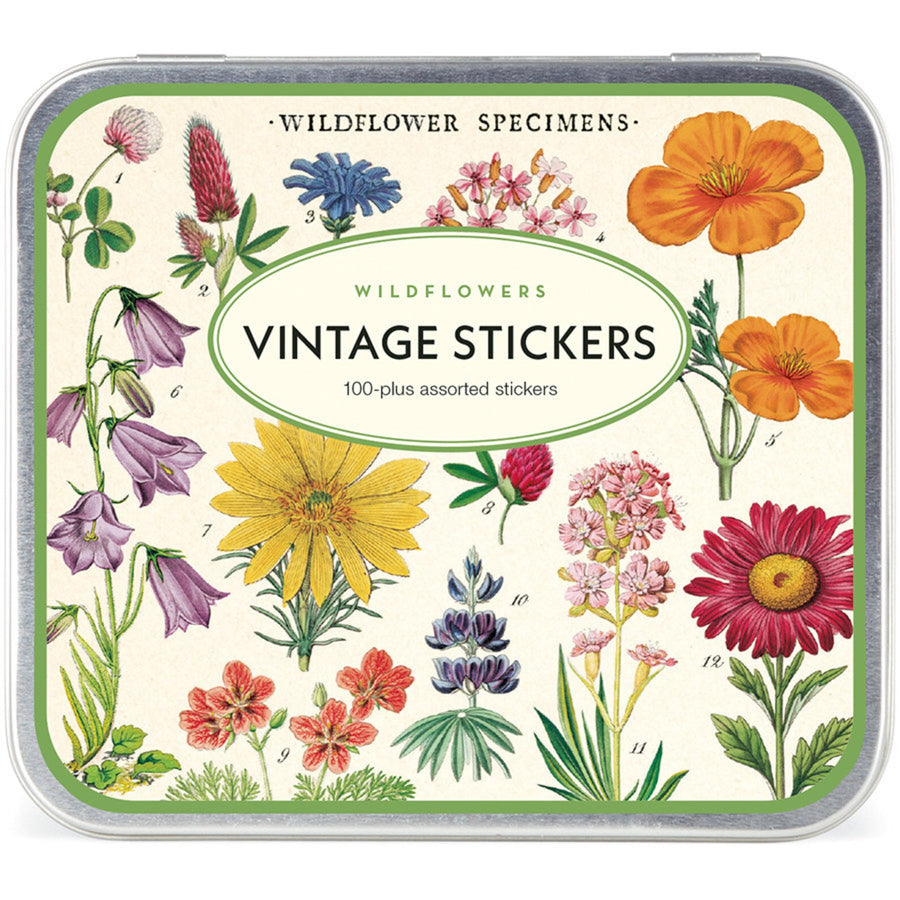 Cavallini Paper Tin of Stickers