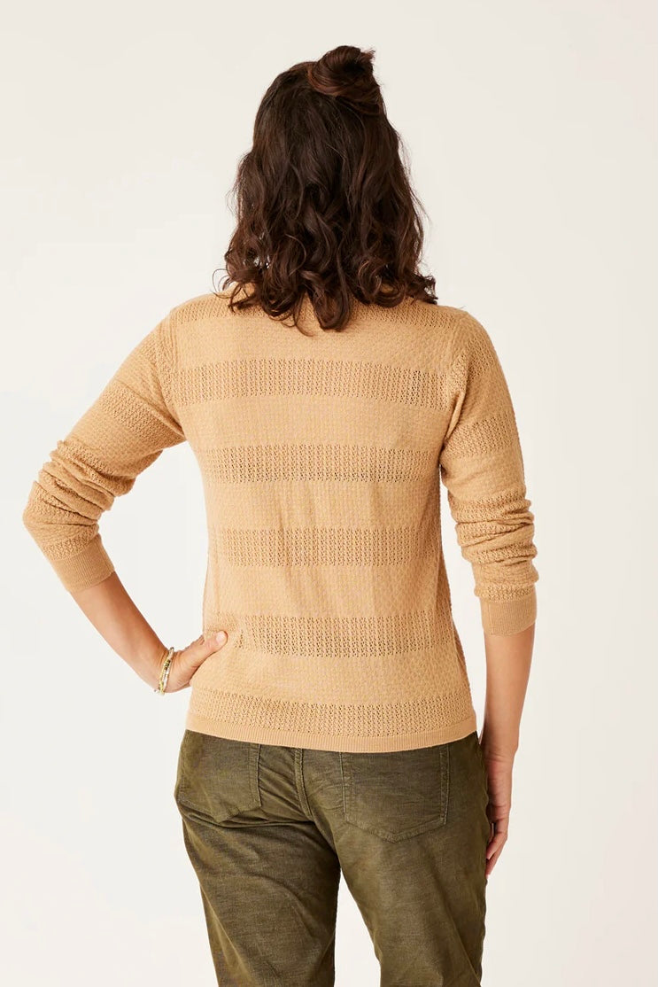 Amara Pointelle Henley Sweater