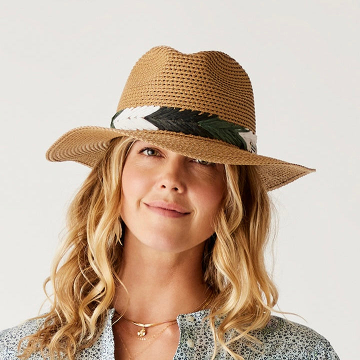 Farrah Packable Hat - Dark Honey